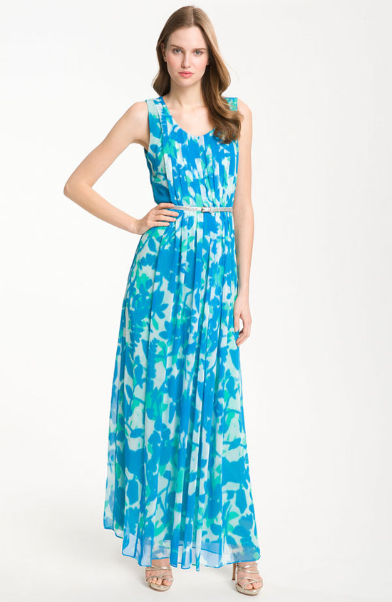 photo of Calvin Klein print chiffon maxi dress