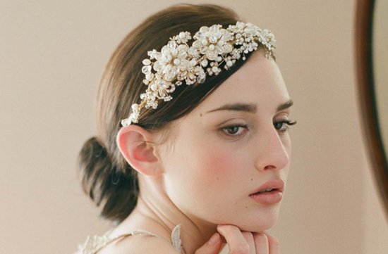 photo of Embellished bridal headband