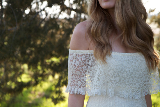 photo of Off-the-shoulder bohemian wedding dress