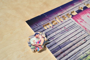 photo of unique wedding guest books personalized puzzle