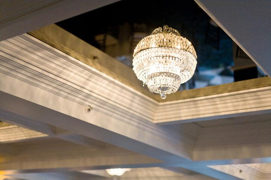 photo of chandelier wedding inspiration