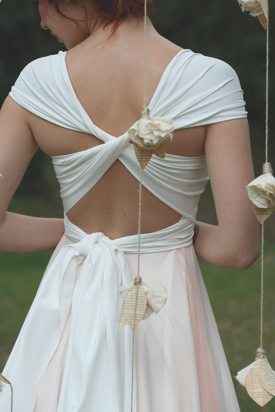 photo of Tea-length wrap dress