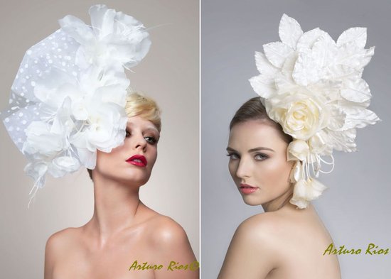 photo of Arturo Rios wedding fascinators