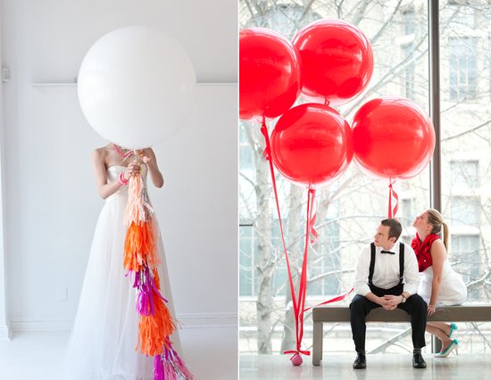 photo of Float Away with Balloon Wedding Inspiration
