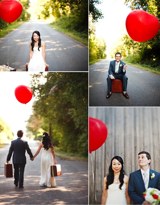 photo of Float Away with Balloon Wedding Inspiration