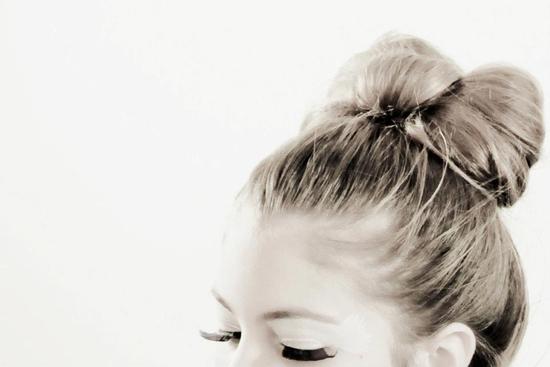 photo of DIY Wedding Hairstyle: Bow Bun Updo