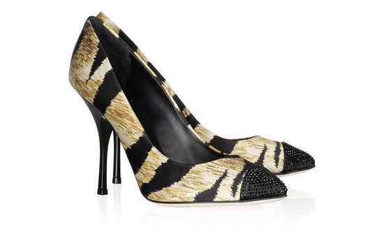 photo of Animal print bridal heels with Swarovski crystal embellishments
