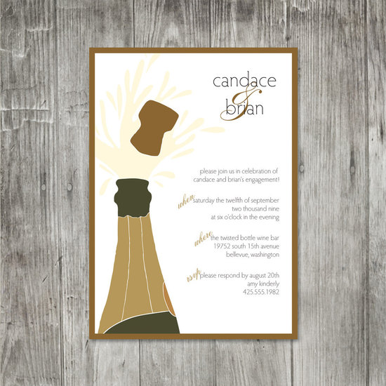 photo of "Pop The Cork" Party Invitation from Etsy