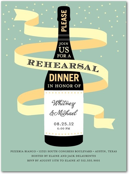 photo of Magnum Celebration Signature White Rehearsal Dinner Invitation