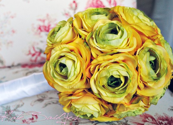photo of Monochromatic Bridal Bouquets