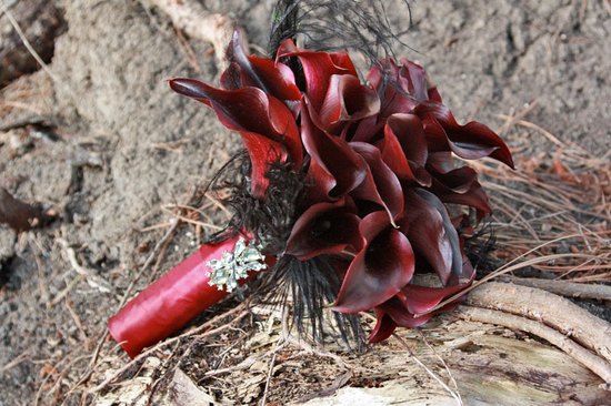 photo of Monochromatic Bridal Bouquets