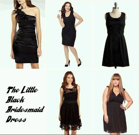 photo of the little black bridesmaid dress 2