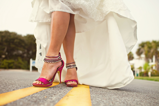 photo of Strut Your Stuff in Bold Wedding Shoes