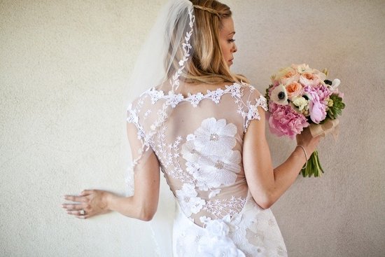 photo of 2012 wedding dresses with sheer and open backs