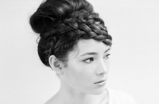 romantic wedding hairstyles braided updo