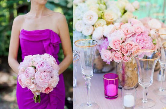 photo of Magenta Wedding Inspiration