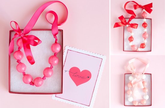 photo of DIY wedding projects valentines day themed wedding necklace