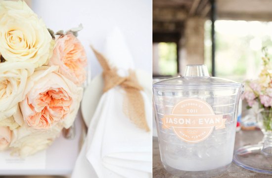 photo of Ethereal Wedding with a Peach and Ivory Palette