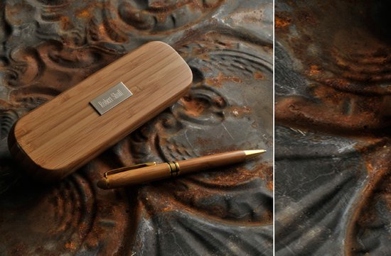 photo of Personalized Bamboo Pen Set for groomsmen