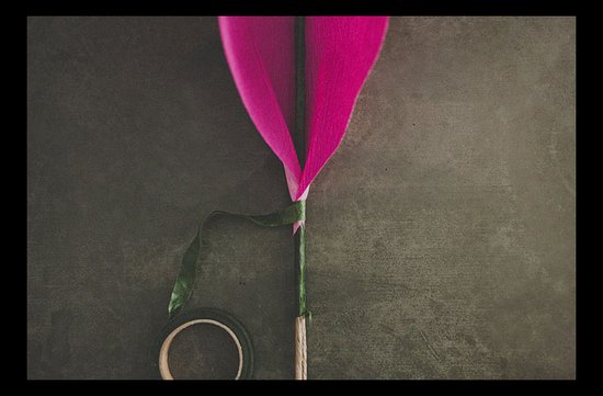 photo of Wedding DIY: Whimsical Giant Rose Paper Flower Bouquet