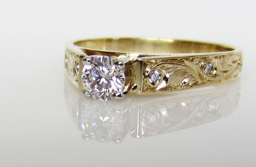 Unique-engagement-rings-wedding-bands-from-etsy-engraved-yellow-gold.full
