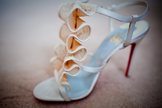 photo of glamourous brides guide to wedding day style ruffly lace