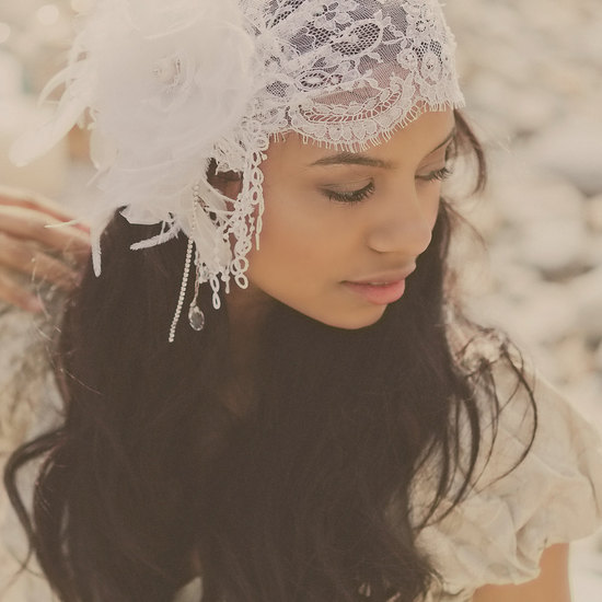 vintage bridal headpieces lace cap