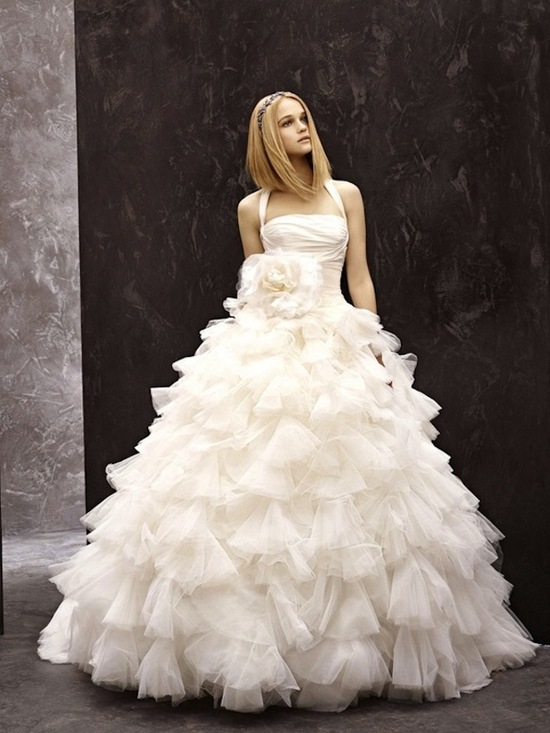 fall 2012 wedding dress White by Vera Wang bridal gowns halter ballgown 351075