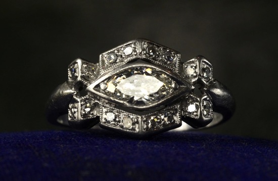 antique engagement rings for vintage brides 1920s art deco marquise