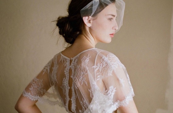 photo of Photo by Elizabeth Messina, Twigs & Honey bridal veil