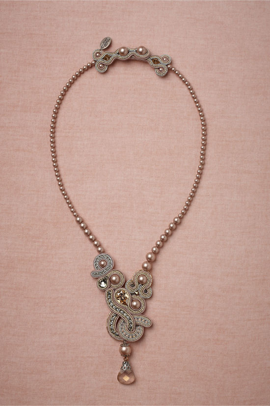 bhldn wedding necklace pearls