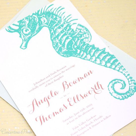 photo of My Favorite Summer Wedding Stationery Trends: Chevron Stripes, Starfish, & More!