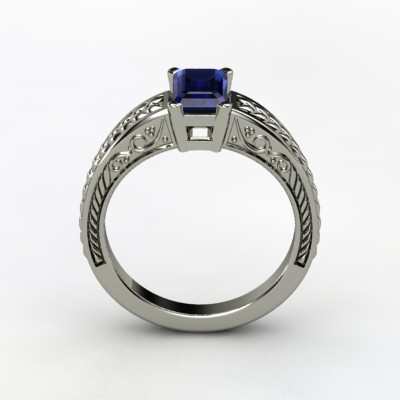 photo of Emerald Cut Ceres Engagement Ring