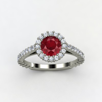 photo of Raquel Ruby Engagement Ring