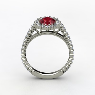 photo of Raquel Ruby Engagement Ring