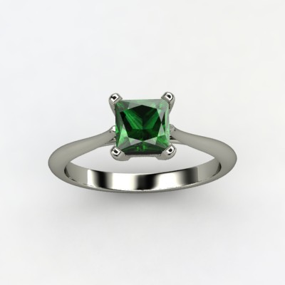 photo of Simply Princess Solitaire Engagement Ring