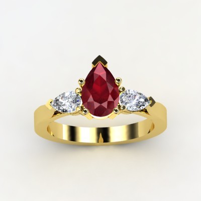 photo of Trios Pear Engagement Ring