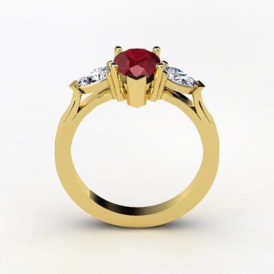 photo of Trios Pear Engagement Ring