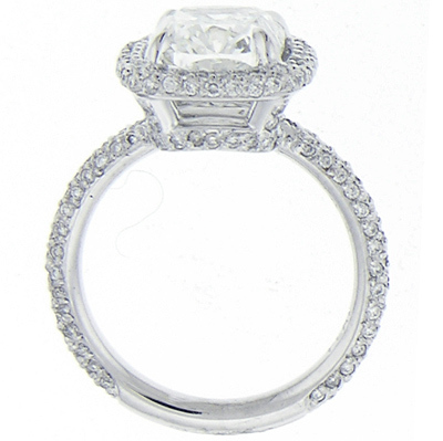 photo of Micro Pave Engagement Ring AD4600