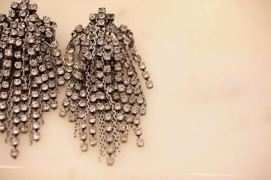 photo of dramatic chandelier earrings for brides