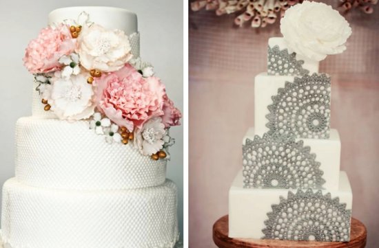photo of Drool-Worthy Wedding Cakes with Sugary Sweet Blooms