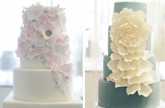 photo of Drool-Worthy Wedding Cakes with Sugary Sweet Blooms