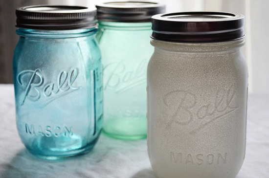 photo of Stained Mason Jars