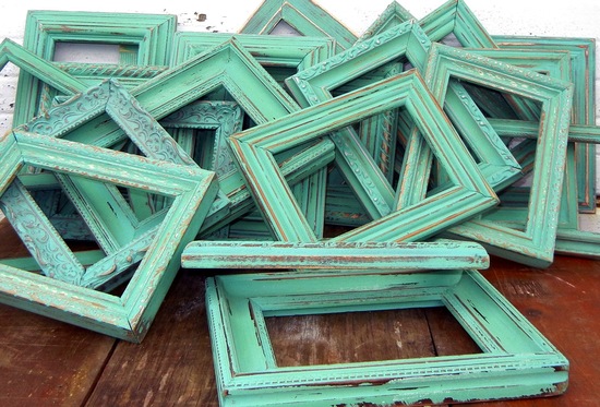 photo of Table number wedding frames
