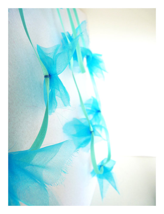 photo of Aqua blue wedding garland