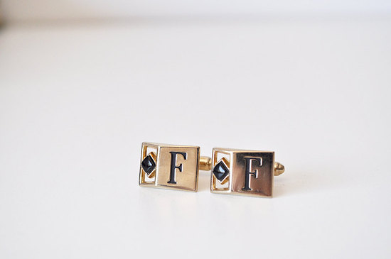 photo of Vintage monogram cufflinks