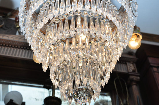 photo of Antique wedding cake chandelier