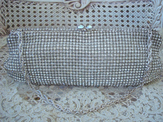 photo of 1950's rhinestone purse