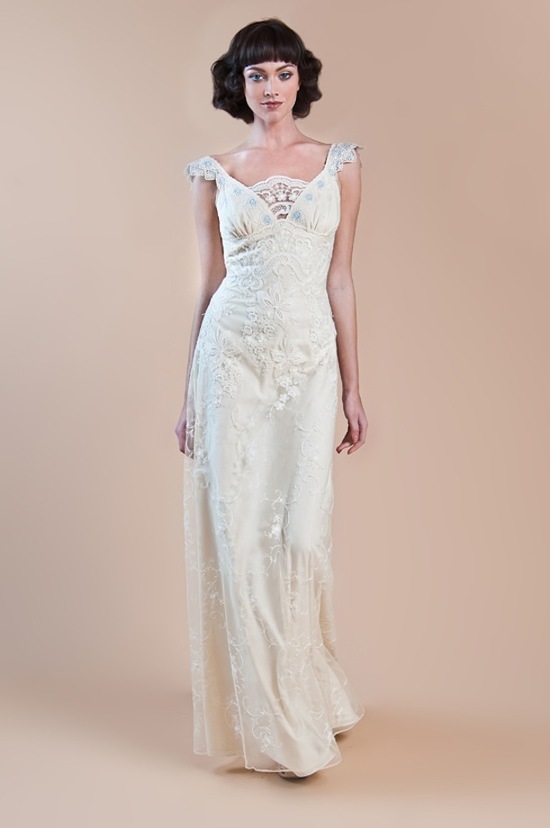 photo of Claire Pettibone mrs zuckerbergs bridal designer wedding dress Spring 2013 8