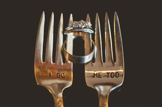 photo of I Do vintage fork and knife